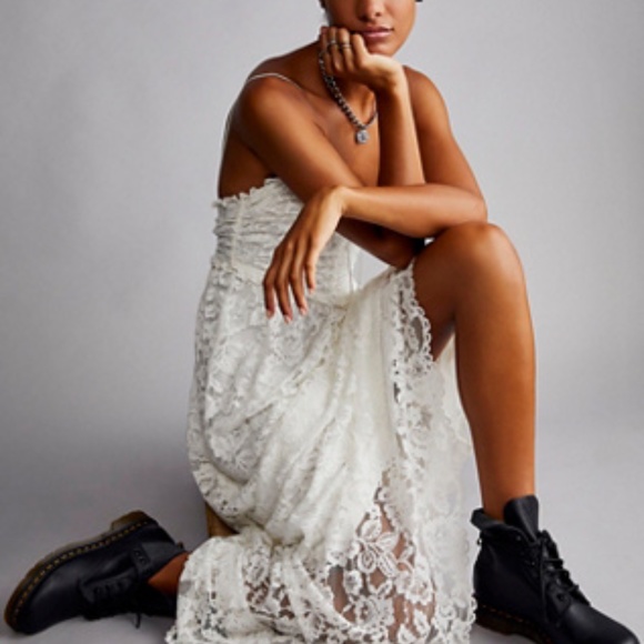 Free People For Love & Lemons Joelle Maxi Dress Large NWT - Picture 4 of 8